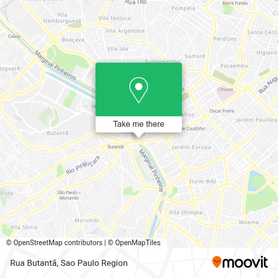 Rua Butantã map