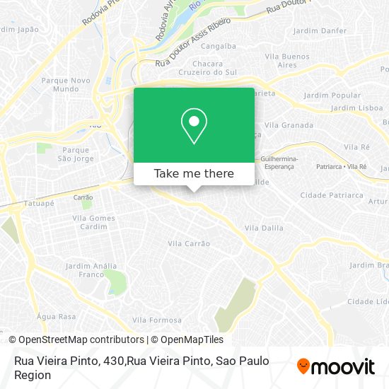 Rua Vieira Pinto, 430,Rua Vieira Pinto map