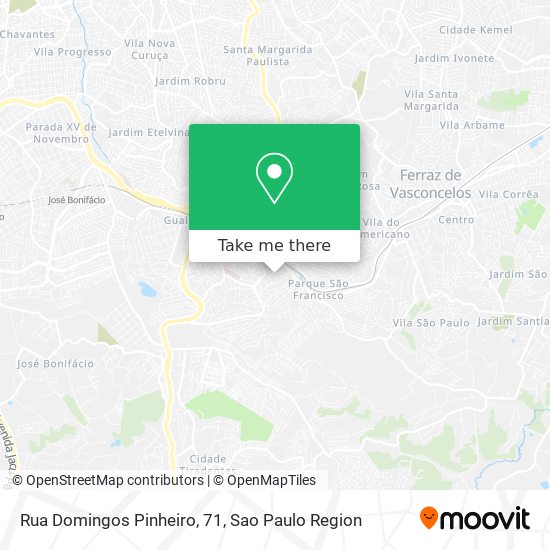 Mapa Rua Domingos Pinheiro, 71