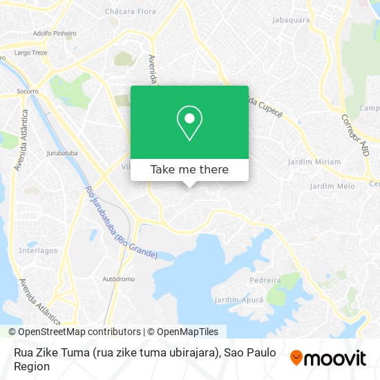 Mapa Rua Zike Tuma (rua zike tuma ubirajara)