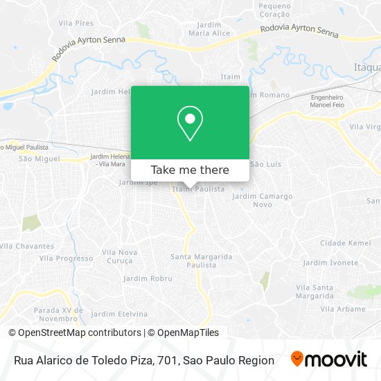 Rua Alarico de Toledo Piza, 701 map