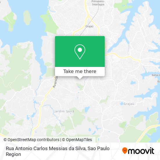 Mapa Rua Antonio Carlos Messias da Silva