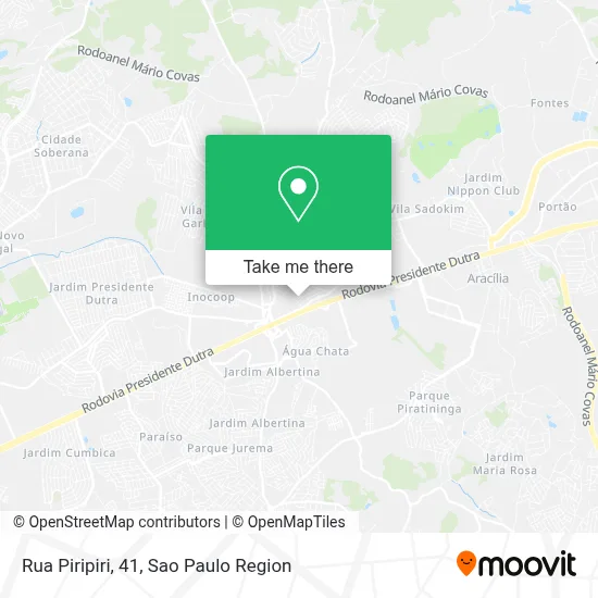 Rua Piripiri, 41 map