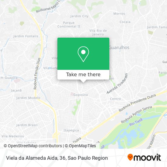Viela da Alameda Aida, 36 map