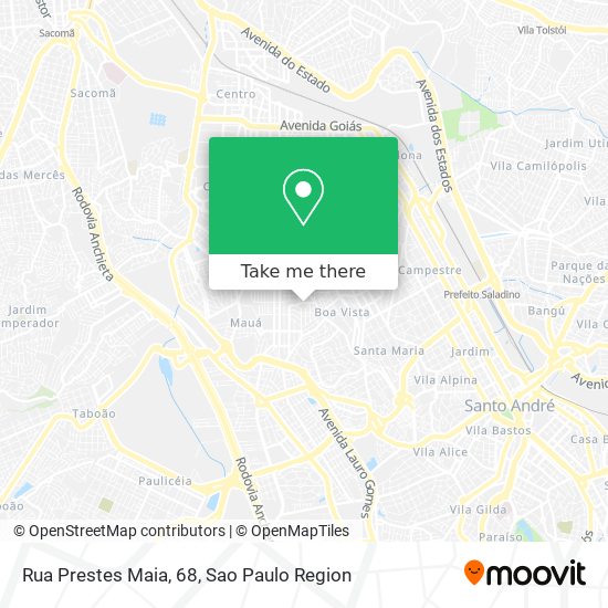 Mapa Rua Prestes Maia, 68