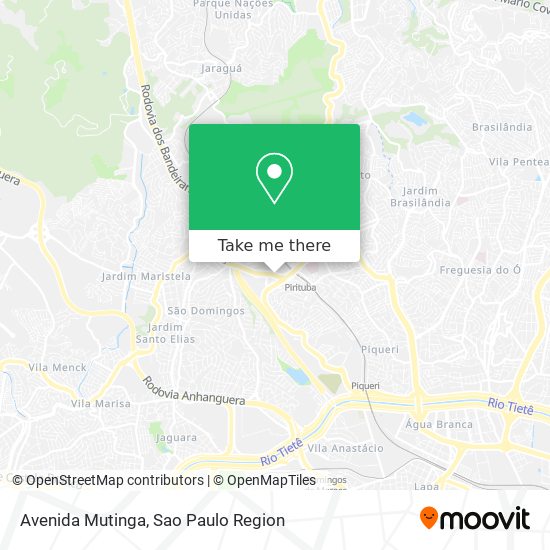 Mapa Avenida Mutinga