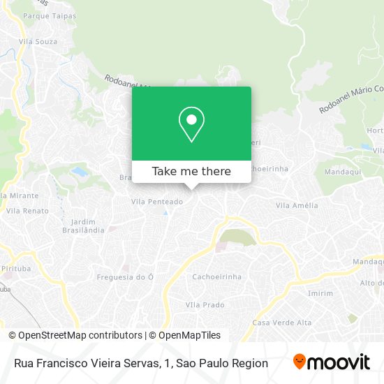 Mapa Rua Francisco Vieira Servas, 1