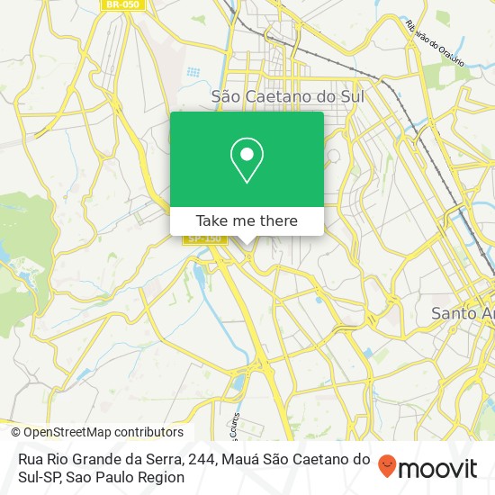 Mapa Rua Rio Grande da Serra, 244, Mauá São Caetano do Sul-SP