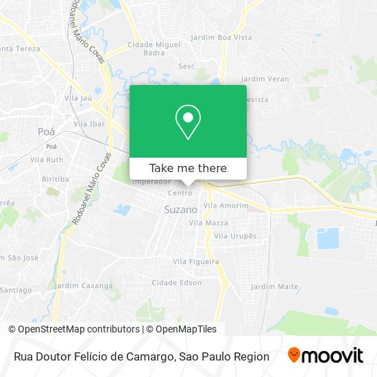 Mapa Rua Doutor Felício de Camargo