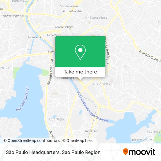 São Paulo Headquarters map