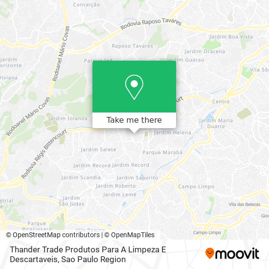 Mapa Thander Trade Produtos Para A Limpeza E Descartaveis