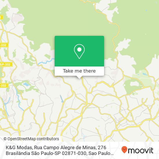 K&G Modas, Rua Campo Alegre de Minas, 276 Brasilândia São Paulo-SP 02871-030 map