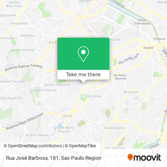Mapa Rua José Barbosa, 181