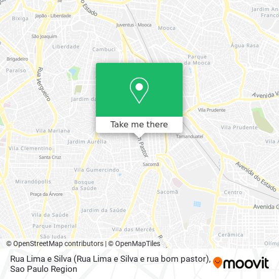 Rua Lima e Silva (Rua Lima e Silva e rua bom pastor) map