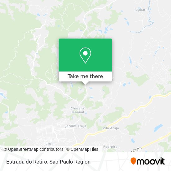 Estrada do Retiro map