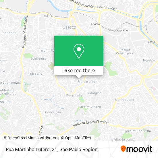 Rua Martinho Lutero, 21 map