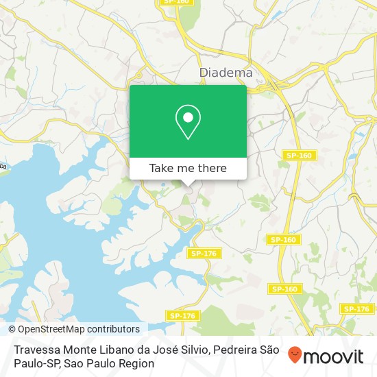 Travessa Monte Libano da José Silvio, Pedreira São Paulo-SP map