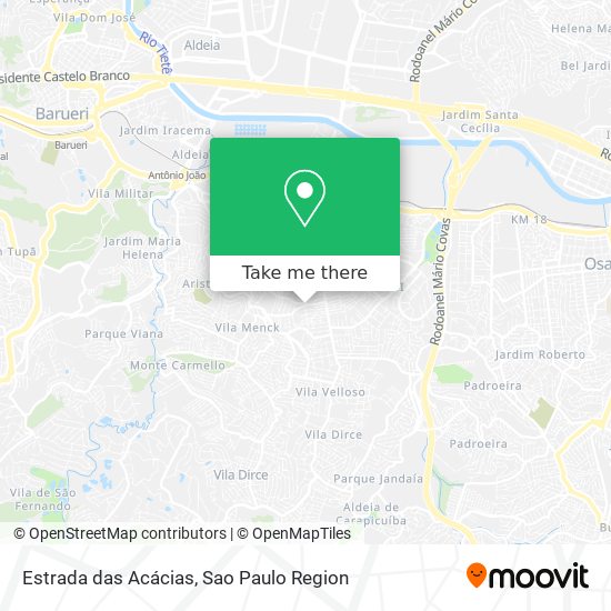 Estrada das Acácias map