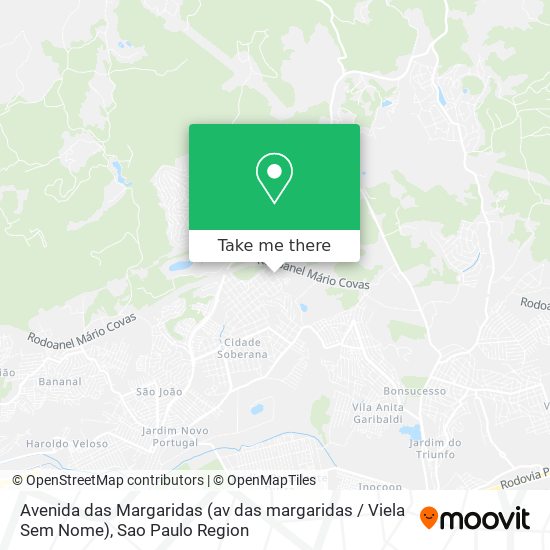 Avenida das Margaridas (av das margaridas / Viela Sem Nome) map