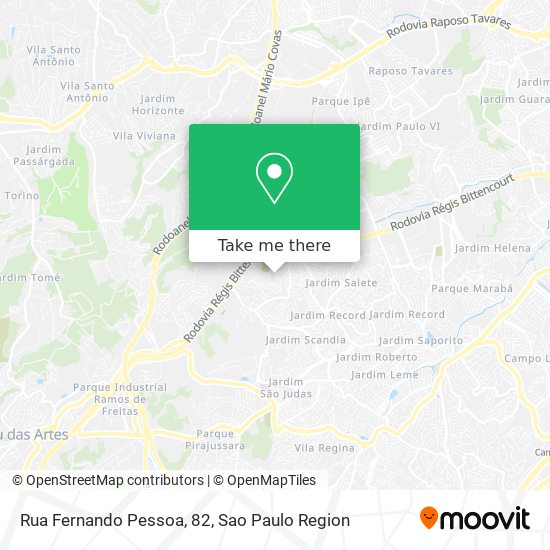 Mapa Rua Fernando Pessoa, 82