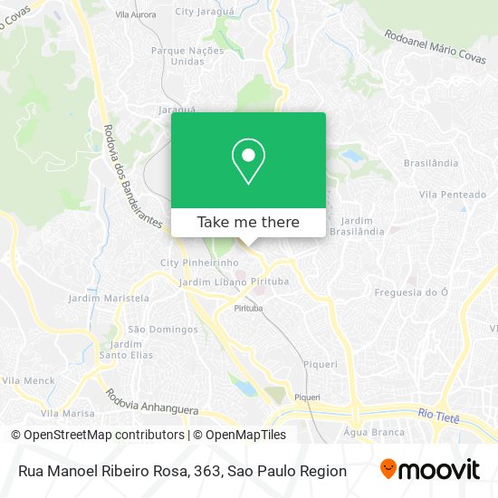 Rua Manoel Ribeiro Rosa, 363 map