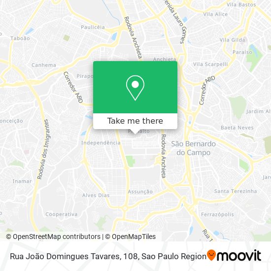 Rua João Domingues Tavares, 108 map