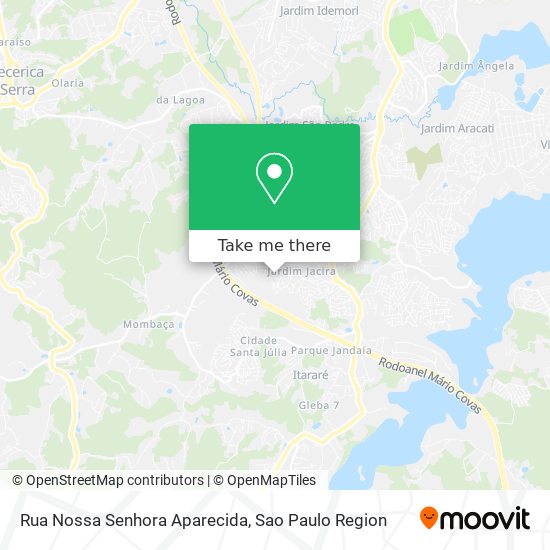 Mapa Rua Nossa Senhora Aparecida