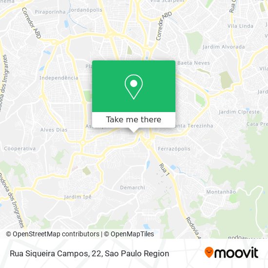 Rua Siqueira Campos, 22 map