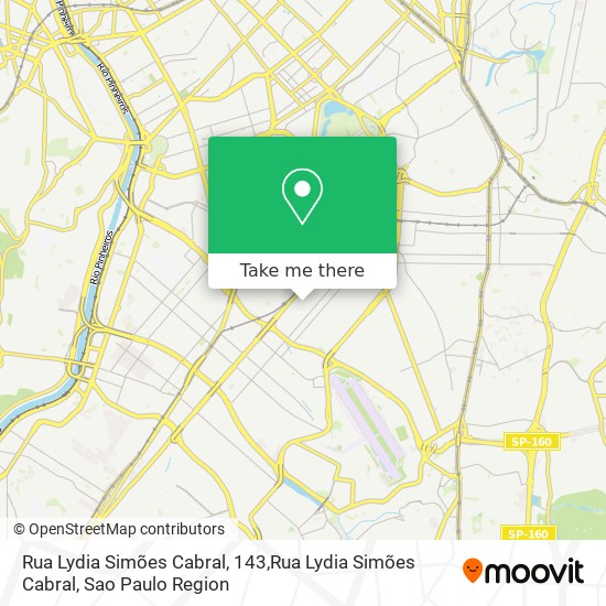 Mapa Rua Lydia Simões Cabral, 143,Rua Lydia Simões Cabral