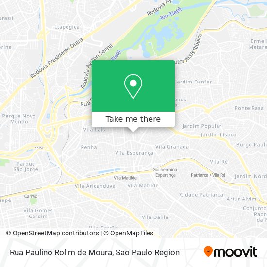 Mapa Rua Paulino Rolim de Moura