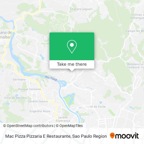 Mac Pizza Pizzaria E Restaurante map