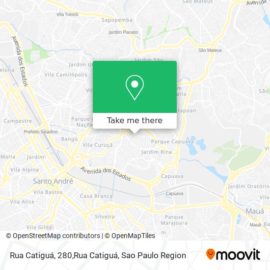 Mapa Rua Catiguá, 280,Rua Catiguá