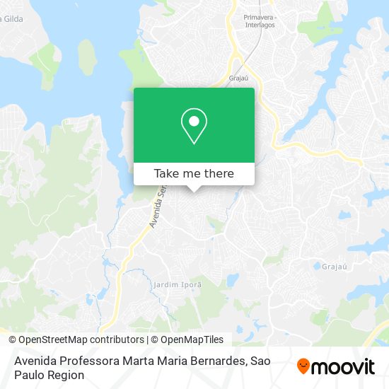 Avenida Professora Marta Maria Bernardes map