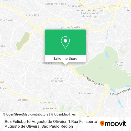 Rua Felisberto Augusto de Oliveira, 1,Rua Felisberto Augusto de Oliveira map