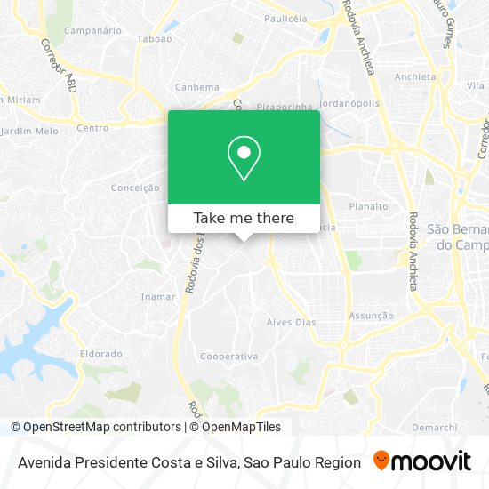 Avenida Presidente Costa e Silva map