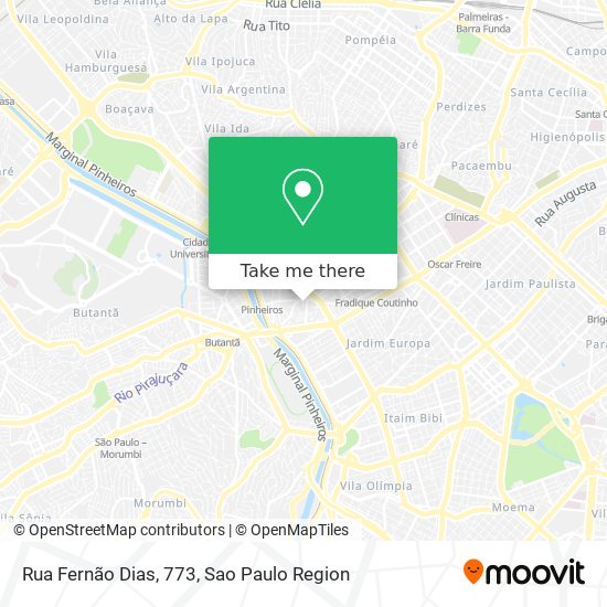 Rua Fernão Dias, 773 map