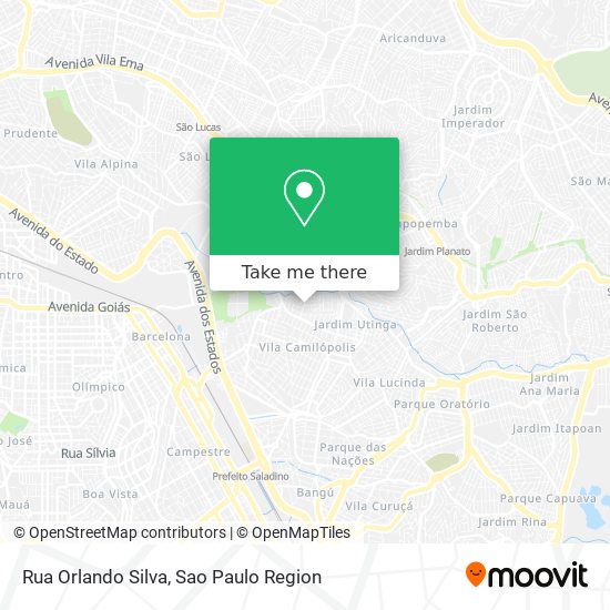 Rua Orlando Silva map