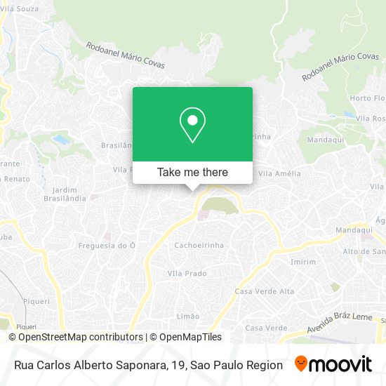 Rua Carlos Alberto Saponara, 19 map