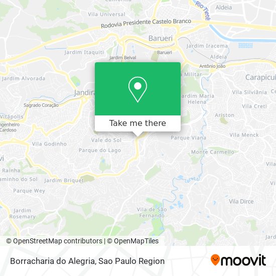 Borracharia do Alegria map