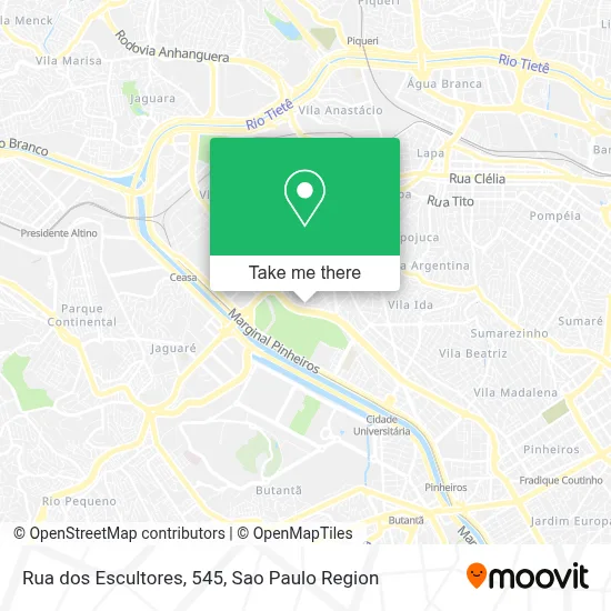 Rua dos Escultores, 545 map