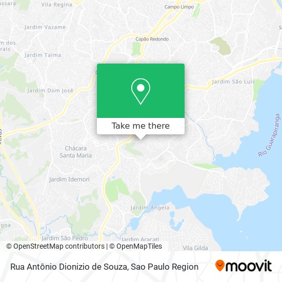 Mapa Rua Antônio Dionizio de Souza