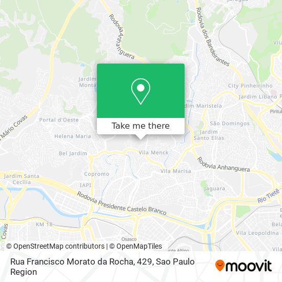 Mapa Rua Francisco Morato da Rocha, 429