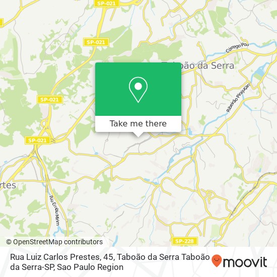 Rua Luiz Carlos Prestes, 45, Taboão da Serra Taboão da Serra-SP map