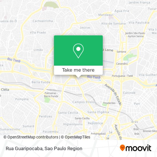 Rua Guaripocaba map
