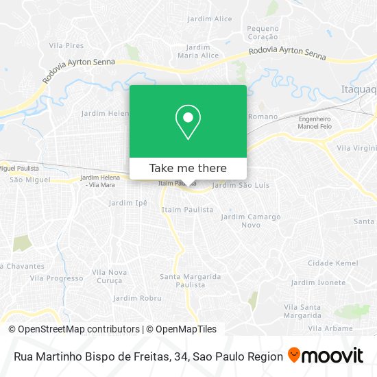 Rua Martinho Bispo de Freitas, 34 map