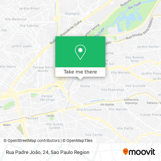 Mapa Rua Padre João, 24