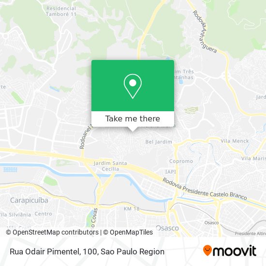 Rua Odair Pimentel, 100 map