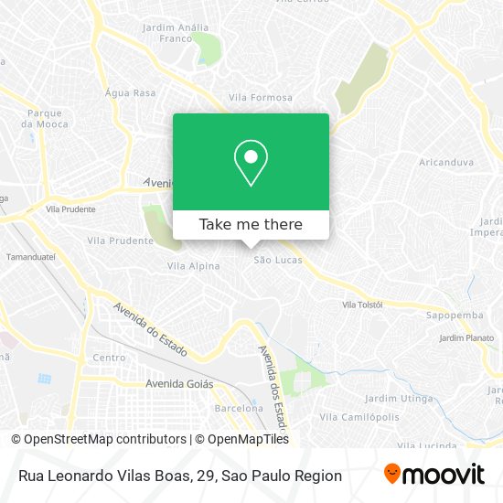 Mapa Rua Leonardo Vilas Boas, 29