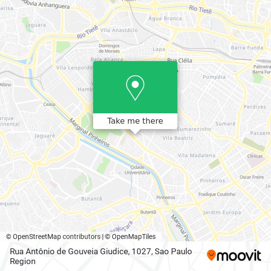 Rua Antônio de Gouveia Giudice, 1027 map