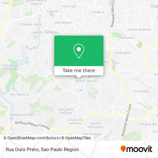 Rua Ouro Preto map